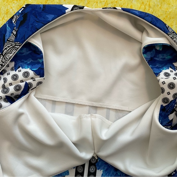 INC International Concepts Blue and Black Floral Pencil dress - Picture 5 of 6